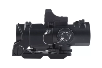 4x32E spotting scope met minicollimator - zwart