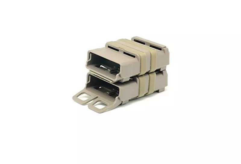 Jeu de 2 étuis FAST pour chargeurs 5,56 - tan