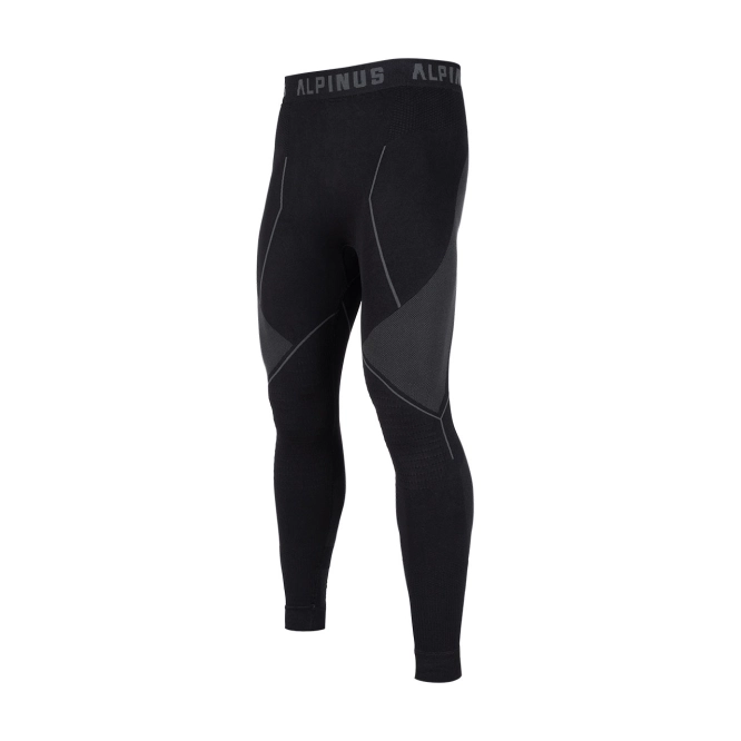 Men's Alpinus Tactical Base Layer thermal trousers Black Grey