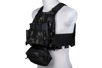 FCS-type tactisch vest met MK borstlap - MC Zwart