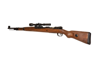 Airsoft pušky Kar98k (pružina) - dřevěná verze + dalekohled