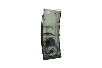 Chargeur hi-cap 350 balles pour répliques M4/M16 - Vert translucide