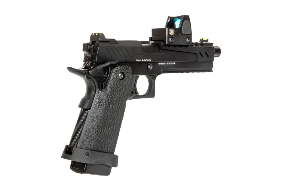 Hi-Capa 5.1 Split Side Pistol Replica - Black (with BDS Sight)