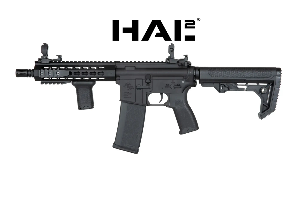 SA-E08 EDGE™ Light Ops Stock HAL²™ Karabijn Replica Zwart