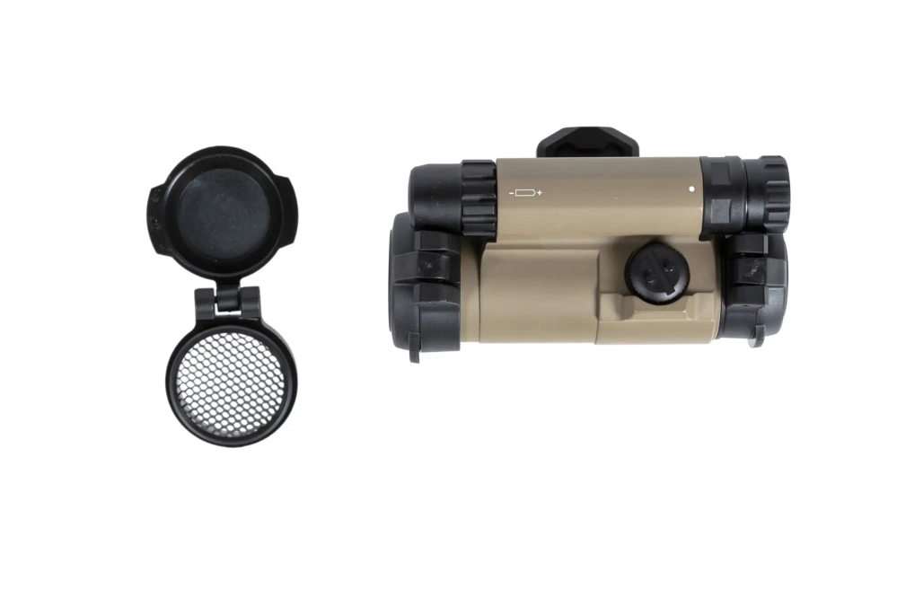 JJ Airsoft M5 collimator met verstelbare houder Tan