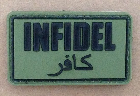 Naszywka 3D - Infidel - olive