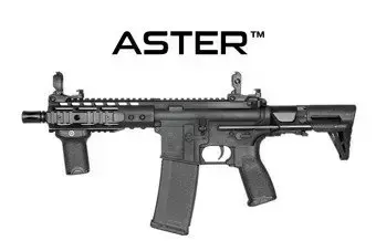 Replika karabinka SA-E12 PDW EDGE™ ASTER™ V2 Custom - czarna