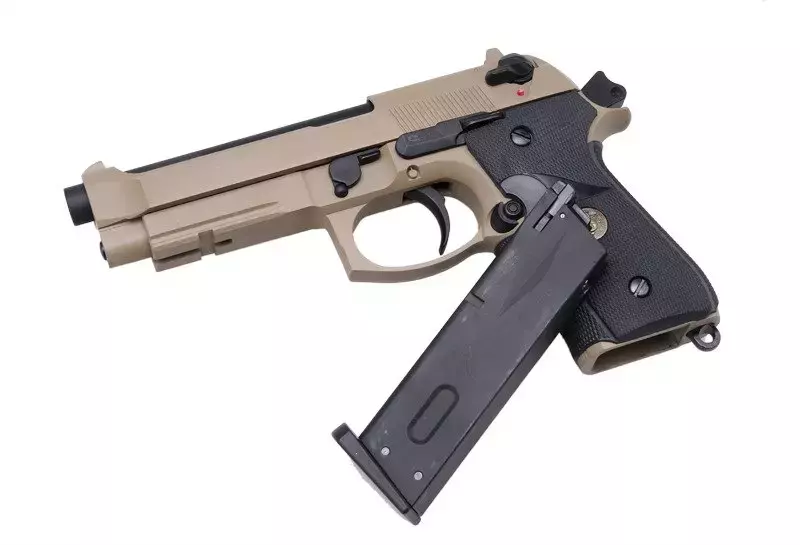 Replica van het M9A1 pistool - bruin