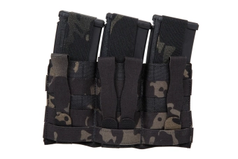 Triple magazine loader with flap Wosport MC Black