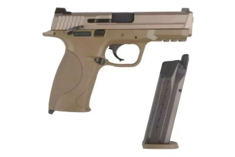 SW P9 V pistola de airsoft personalizada - FDE
