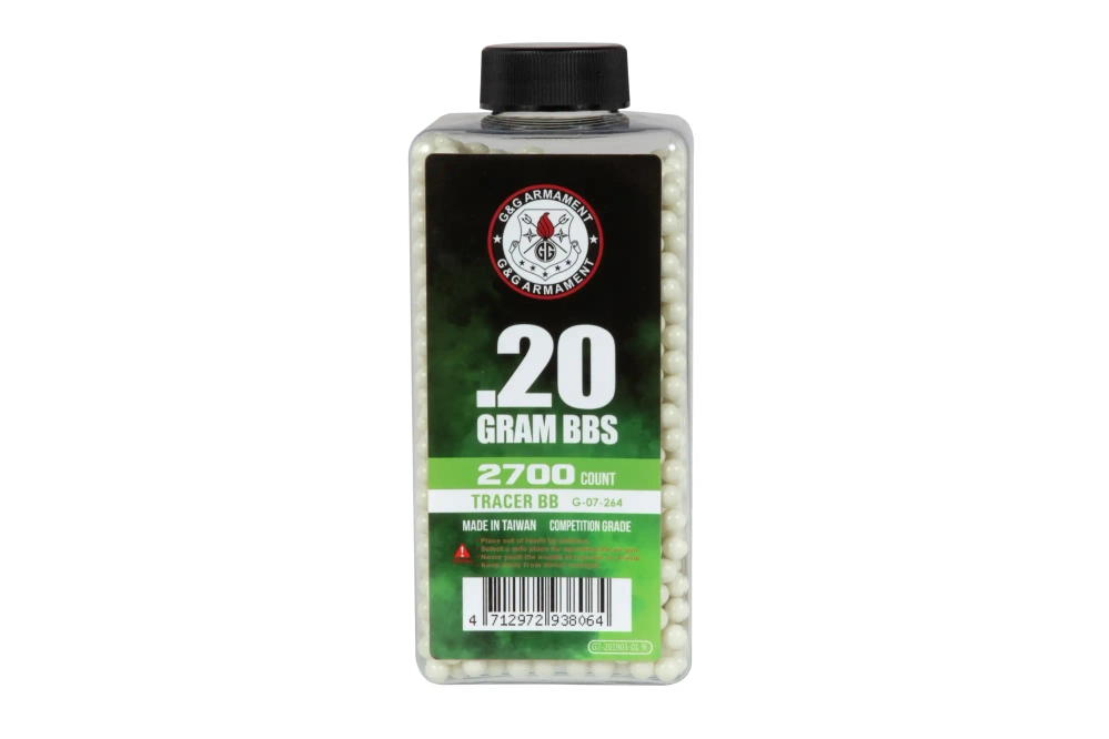 0.20g Tracer BBs - 2700 BB Bottle - Green