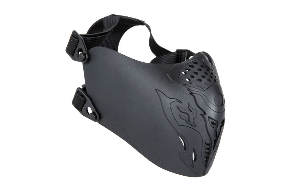 Máscara de polímero "estilo Ferro - Negro