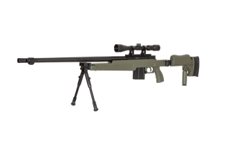 Fusil airsoft fusil de sniper MB4414D - vert olive