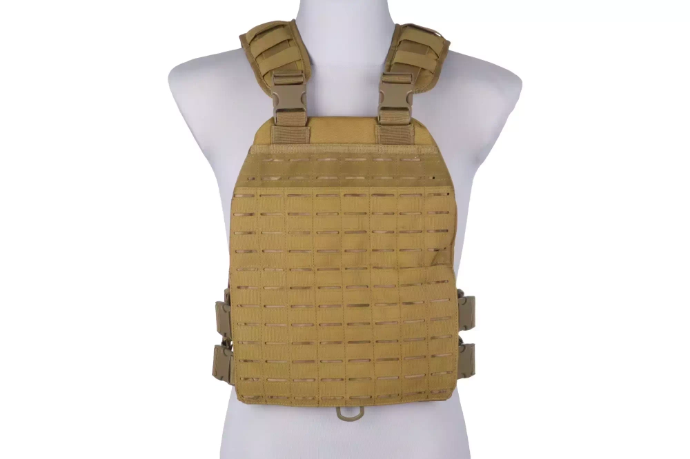 Chaleco plate carrier cortado a láser - bronceado