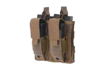 Double Open Top 2+2 Pouch - Tan