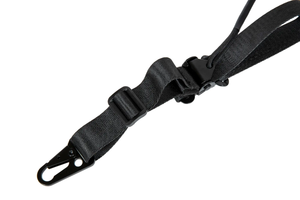 Adjustable 2-point Tactical Sling with Padding - Black