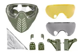 Maska z goglami Navigator - oliwkowy