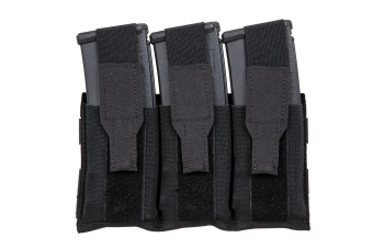 Cargador triple con solapa Wosport Negro