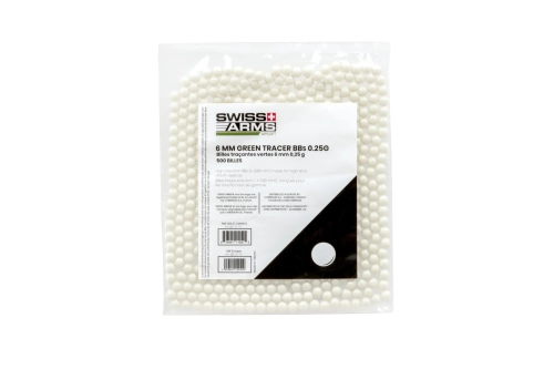 Tracer Swiss Arms BBs 0.25g 500 pcs. green