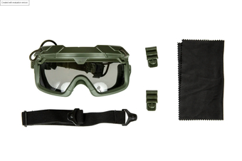 2in1 Tactical Goggles - Olive / Black