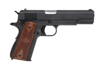 Pistole GBB CyberGun Auto Ordnance M1911A1 - matné černé dřevo