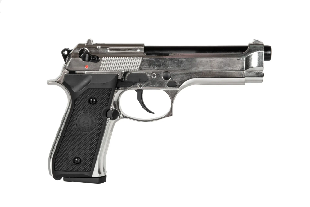 Replika pistool Double Bell M92 Zilver