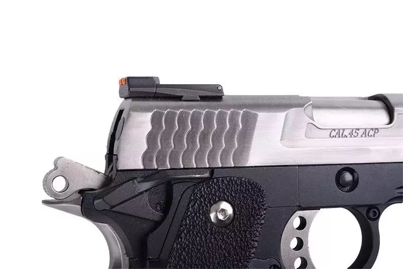 Replika pistoletu Hi-Capa 3.8 Force Brontosaurus - srebrna
