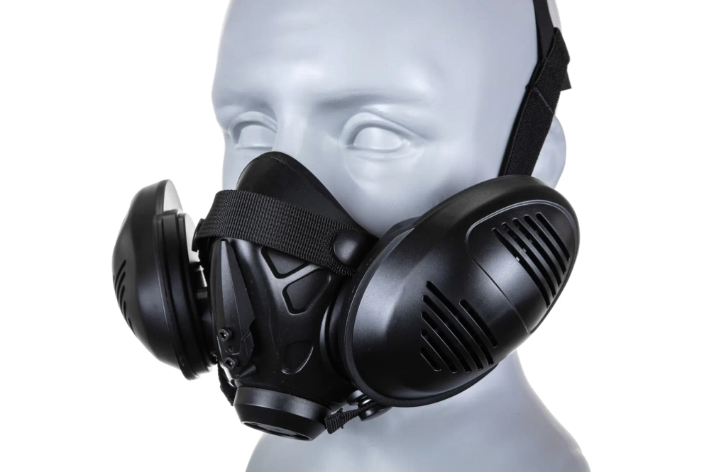 Masque de modélisation respiratoire tactique noir