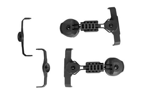 Tac-Sky headset-adapterset voor MSA type ARC rails Zwart