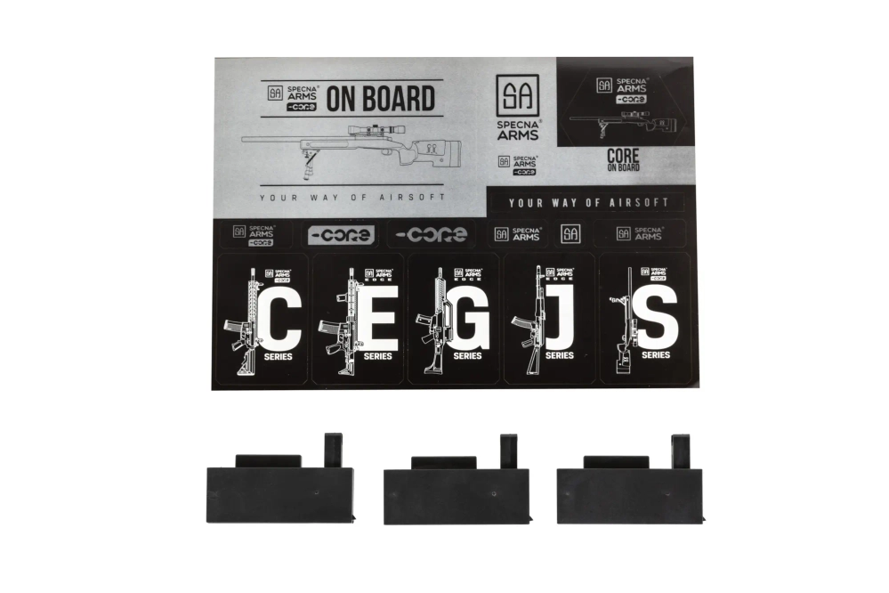 Specna Arms SA-S02 CORE™ Rifle selector airsoft de alta velocidad con visor y bípode Tan mejorado 