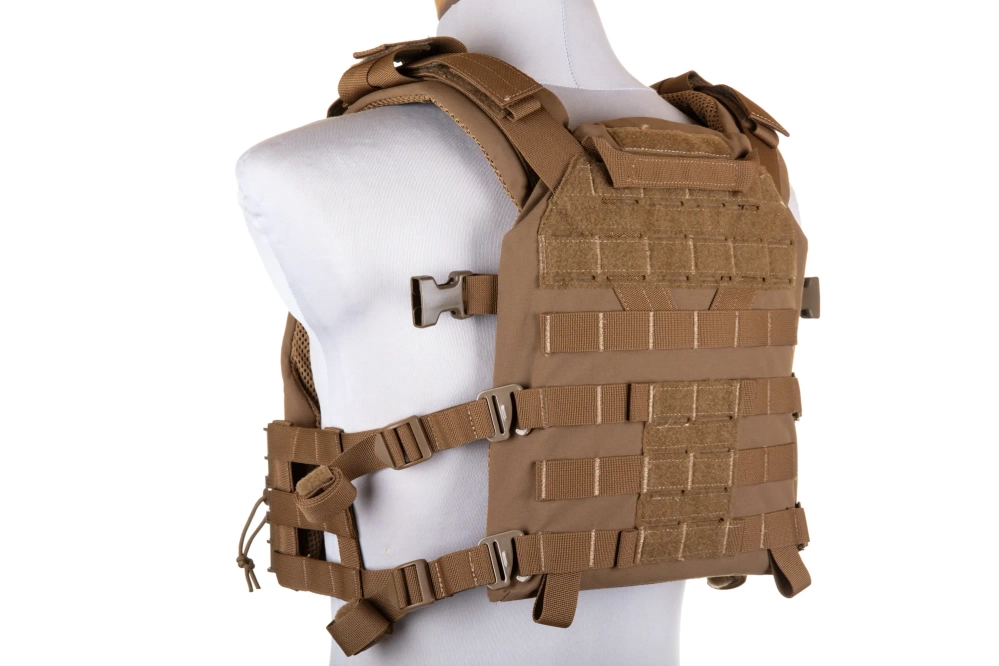 Wosport VE-83 Plaatdrager Tactisch Vest Coyote Bruin