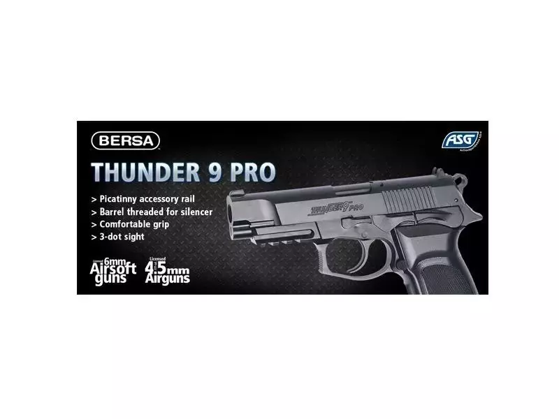 Airsoftová zbraň CO2 pistole Bersa Thunder 9 PRO