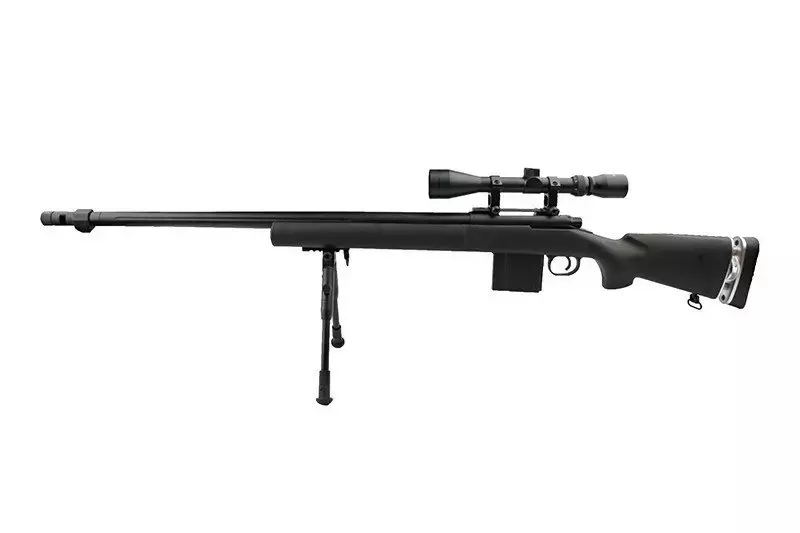 Airsoft pušky odstřelovací puška MB4405D s dalekohledem a dvojnožkou