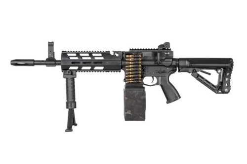 airsoft G&amp;G CM16 LMG Stealth Machine Gun Black (OUTLET)