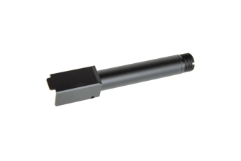Canon externe 2 Voies Fixes" Non-Recoiling pour répliques Umarex Glock 19X - Noir "