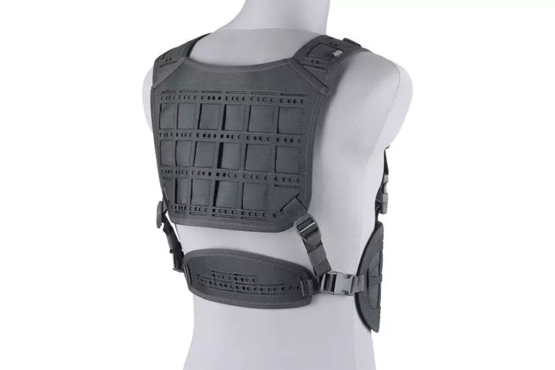 Gilet tactique Découpe laser dynamique - Gris Primal