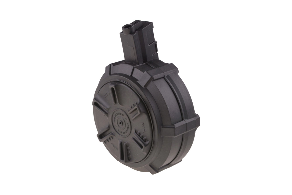 Cargador tambor para 1500 pellets para réplicas tipo MP5
