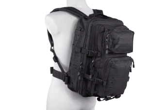 Laser-Cut medium patrol backpack - black
