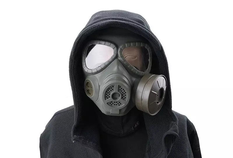 Réplica p-gas máscaras con sistema de enfriamiento - color verde oliva