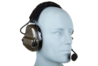 Náhlavní souprava Tac-Sky WYS0142A (silikonové polštářky) Foliage Green