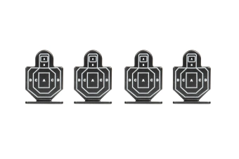 Set of 4 Practice Targets 
