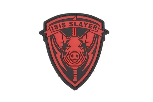 Nášivka 3D - ISIS Pig - červená