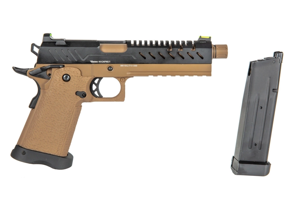 Vorsk Hi-Capa 5.1 Pistol Replica - Black/Tan
