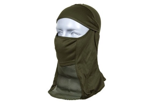 Light Balaclava with Face Protector - Ranger Green