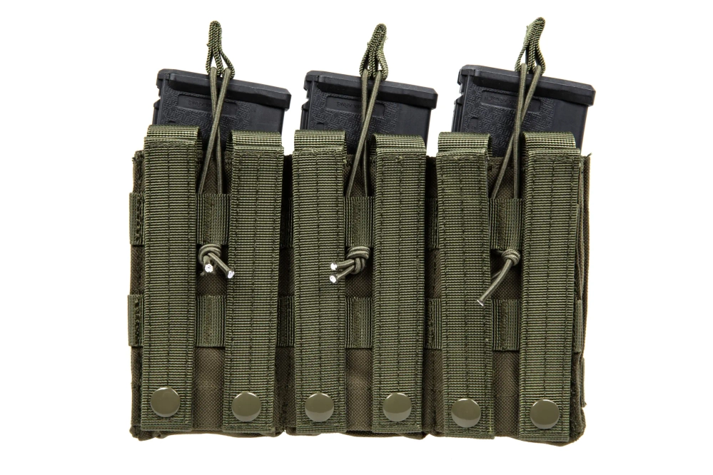 Driedubbele open lader voor M4/M16 magazijnen Specna Arms Olive