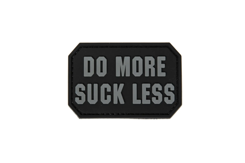 Naszywka PVC - Do more, suck less.