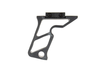 Aluminum CNC RIS Angled Forward Grip - Black