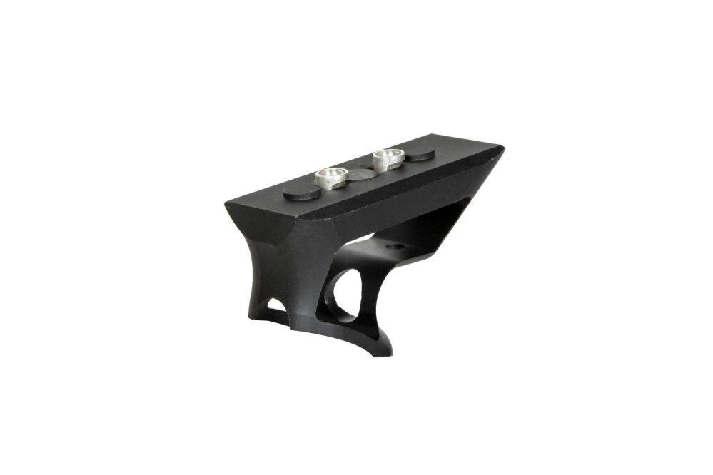 Aluminiowy kątowy chwyt przedni CNC KeyMod - Czarny