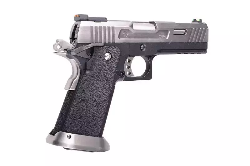 Pistola de airsoft Hi-capun Allosaurus de 4,3 fuerzas - plata