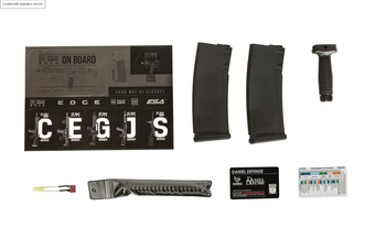 Karabinek ASG Specna Arms Daniel Defense® M4A1 SA-E26 EDGE 2.0 GATE ASTER Czarny (OUTLET)